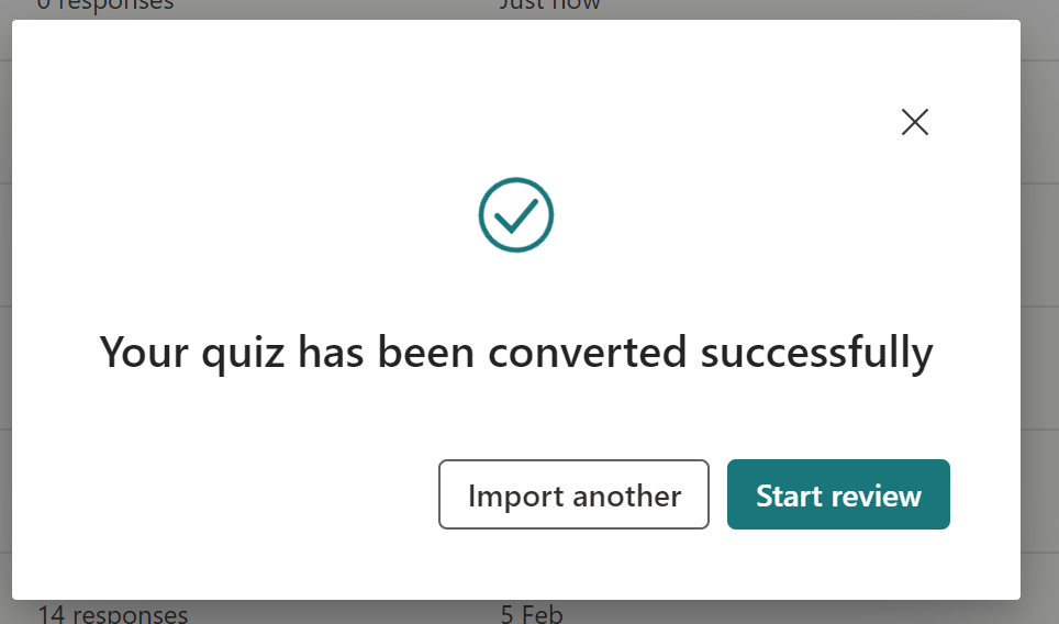 Microsoft Forms walkthrough, screenshot 2
